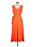 DKNY 100% Polyester Orange Cocktail Dress Size 10 - photo 2
