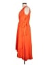 DKNY 100% Polyester Orange Cocktail Dress Size 10 - photo 5