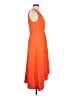 DKNY 100% Polyester Orange Cocktail Dress Size 10 - photo 4
