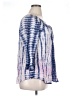 Chaps 100% Cotton Tie-dye Blue 3/4 Sleeve Blouse Size XL - photo 4