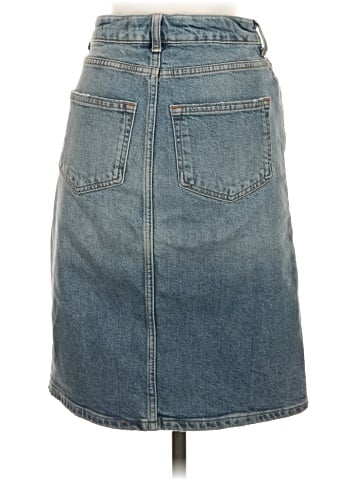 Pilcro and the Letterpress Denim Skirt (view 2)