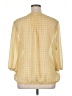 St. John's Bay 100% Polyester Yellow 3/4 Sleeve Blouse Size 1X - photo 2