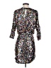 Boston Proper Metallic Silver Cocktail Dress Size 2 - photo 2