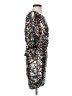 Boston Proper Metallic Silver Cocktail Dress Size 2 - photo 4
