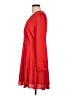 Express 100% Polyester Solid Red Casual Dress Size L - photo 5