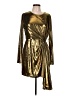 BCBG Metallic Gold Cocktail Dress Size 12 - photo 1