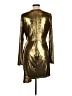 BCBG Metallic Gold Cocktail Dress Size 12 - photo 2