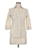 DCC Ivory 3/4 Sleeve Button-Down Shirt Size M - photo 1