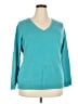 Charter Club 100% Cashmere Teal Cashmere Pullover Sweater Size 2X - photo 1