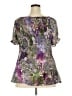 DressBarn 100% Polyester Purple Short Sleeve Blouse Size 18 - photo 2