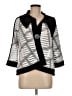 Joseph Ribkoff Stripes Silver Blazer Size 8 - photo 1
