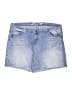 Seven7 Blue Denim Shorts Size 22 - photo 1
