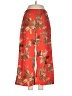 New Look 100% Polyester Tropical Red Casual Pants Size 6 - photo 1
