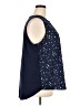 Papermoon 100% Polyester Stars Blue Sleeveless Blouse Size 3X - photo 4