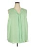 41Hawthorn 100% Polyester Green Sleeveless Blouse Size 3X - photo 1