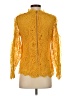 INA 100% Polyester Yellow 3/4 Sleeve Blouse Size S - photo 2
