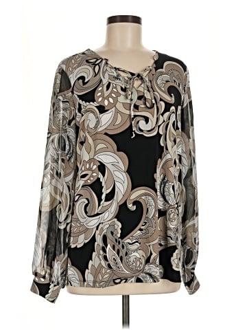 Susan Graver Long Sleeve Blouse (view 1)