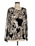 Susan Graver Black Long Sleeve Blouse Size M - photo 1