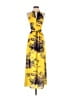 Guess 100% Polyester Print Yellow Casual Dress Size XS - photo 1