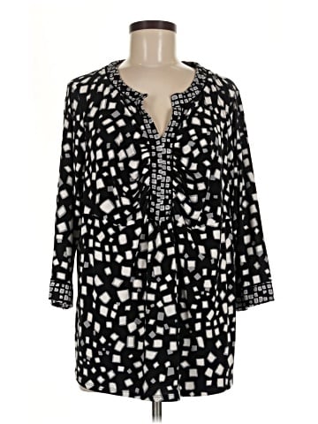 Susan Graver 3/4 Sleeve Blouse (view 1)