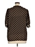 Sanctuary 100% Polyester Polka Dots Black 3/4 Sleeve Blouse Size 1X - photo 2