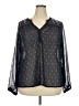 BILA Black Long Sleeve Blouse Size XXL - photo 1