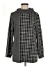 Susan Graver Houndstooth Black Pullover Sweater Size M - photo 1