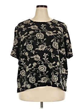Susan Graver Short Sleeve Blouse