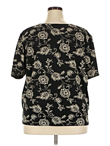Susan Graver Short Sleeve Blouse (view 2)