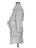 H&M Mama 100% Polyester Stripes Silver Gray Casual Dress Size S - photo 5