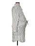 H&M Mama 100% Polyester Stripes Silver Gray Casual Dress Size S - photo 4
