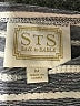 Sail to Sable Stripes Gray Casual Dress Size M - photo 7