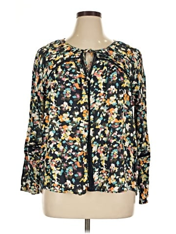 Caslon Long Sleeve Blouse (view 1)