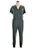 Garnet Hill Metallic Gray Teal Jumpsuit Size XL - photo 1