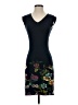 Desigual Graphic Blue Black Cocktail Dress Size S - photo 1