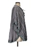 Johnny Was 100% Rayon Gray 3/4 Sleeve Blouse Size S - photo 4