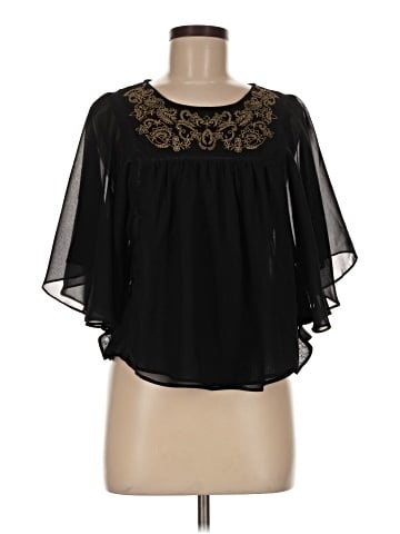 En Creme 3/4 Sleeve Blouse (view 1)