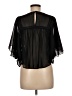 En Creme 100% Polyester Black 3/4 Sleeve Blouse Size M - photo 2