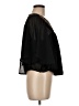 En Creme 100% Polyester Black 3/4 Sleeve Blouse Size M - photo 4