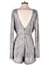 ASTR The Label Metallic Silver Romper Size M - photo 2