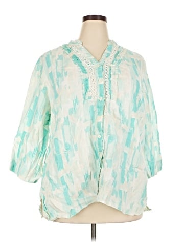 JM Collection 3/4 Sleeve Blouse (view 1)