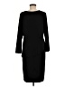 Susan Graver Solid Black Casual Dress Size M - photo 2