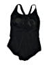 Speedo Solid Black One Piece Swimsuit Size Lg (36) - photo 2