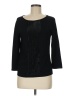 Grace Dane Lewis Black 3/4 Sleeve Top Size M - photo 1