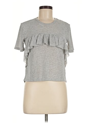 Zara W&B Collection Short Sleeve Top (view 1)