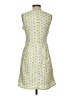 Maison Jules 100% Polyester Print Yellow Casual Dress Size S - photo 2