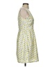 Maison Jules 100% Polyester Print Yellow Casual Dress Size S - photo 4