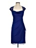 Xscape 100% Polyester Blue Cocktail Dress Size 2 Petite - photo 1