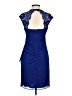 Xscape 100% Polyester Blue Cocktail Dress Size 2 Petite - photo 2