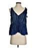 Akemi + Kin 100% Polyester Stripes Blue Sleeveless Blouse Size XS - photo 1